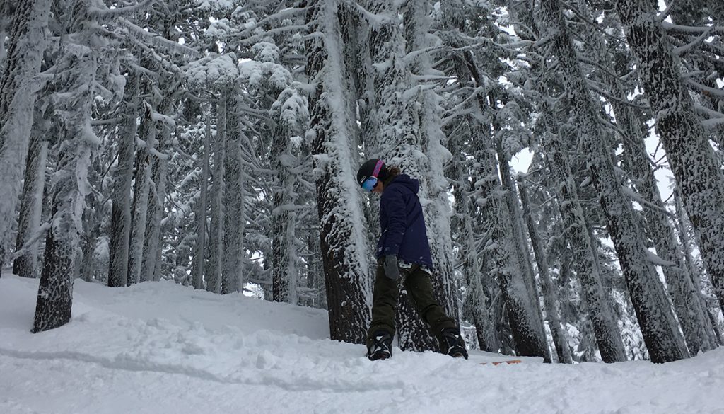 stephanie-kemp-snowboarding-in-trees